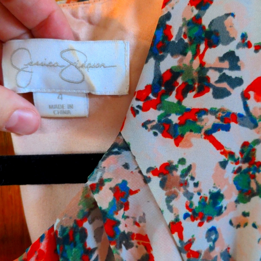Back cutout Jessica Simpson tea dress